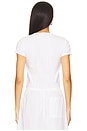 view 3 of 4 Pointelle Short Sleeve Cardi in White