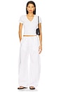 view 4 of 4 Pointelle Short Sleeve Cardi in White