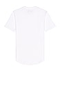 view 2 of 3 Slub Scallop Crew in White