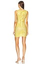 view 3 of 4 Cut Out Mini Dress in Yellow Fluo