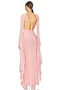 view 3 of 4 Drape Sleeve Maxi Dress in Light Pink