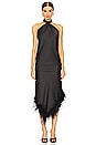 view 1 of 3 Halter Midi Dress in Black