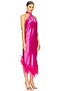 view 2 of 3 Halter Midi Dress in Hot Pink