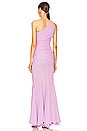 view 3 of 3 One Shoulder Gown in Lilac