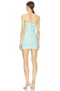 view 3 of 4 Strapless Mini Dress in Aquamarine
