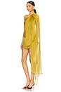 view 3 of 4 Draped Mini Dress in Olive