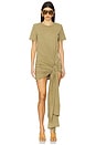 view 1 of 4 Draped Mini Dress in Olive