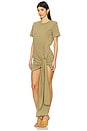 view 3 of 4 Draped Mini Dress in Olive