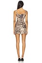 view 3 of 4 Printed Dress in Brown