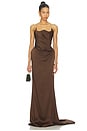 view 1 of 4 Long Dress in Brown