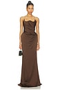 view 2 of 4 Long Dress in Brown