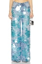 view 1 of 5 Sequin Wide Leg in Blue