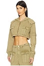 view 3 of 5 Utility Hoodie in Olive