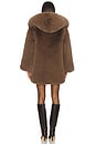 view 3 of 3 Faux Fur Coat in Camel