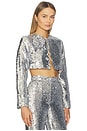 view 2 of 5 Sequin Jacket in Silver