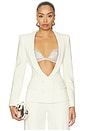view 1 of 4 Double-breasted Blazer in White