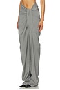 view 3 of 6 Draped Trouser in Grey