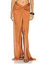 view 1 of 6 Knotted Skirt in Rust