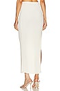 view 3 of 5 Side Cut-out Midi Skirt in Milk White