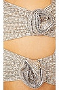 view 6 of 6 Side Cut-out Mini Skirt in Silver
