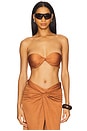 view 1 of 5 Strapless Top in Rust