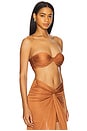 view 2 of 5 Strapless Top in Rust