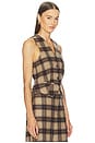 view 2 of 5 Plaid Top in Beige