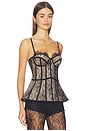 view 2 of 4 Bustier Top in Black
