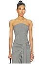 view 1 of 4 Bustier Top in Grey