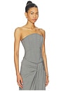 view 2 of 4 Bustier Top in Grey