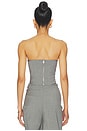 view 3 of 4 Bustier Top in Grey
