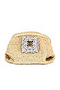 view 1 of 5 Mini Mama Clutch in Natural & Crystal