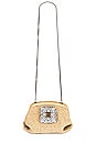 view 5 of 5 Mini Mama Clutch in Natural & Crystal