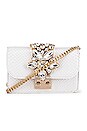 view 1 of 5 Mini Cliky Clutch in Snake White