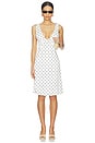 view 2 of 4 ROBE SABRINA in White Polka Dot