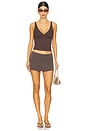 view 5 of 6 Aria Skirt in Brown