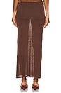view 4 of 6 Danni Skirt in Brown