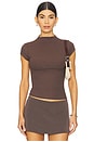 view 1 of 4 Gem Tee in Brown