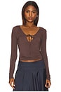 view 1 of 4 Jackson Top in Brown