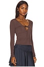 view 2 of 4 Jackson Top in Brown