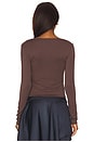 view 3 of 4 Jackson Top in Brown