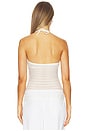 view 3 of 4 Vista Halter Top in White