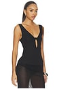 view 2 of 4 Roman Top in Black