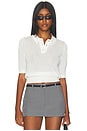 view 1 of 4 Beatrice Knit Polo in Milk