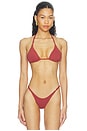 view 1 of 5 Triangle Bikini Top in Copper
