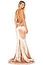 view 1 of 4 ROBE DE SOIRÉE EN SATIN BARTHELEMY in Rose Satin