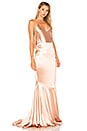view 3 of 4 ROBE DE SOIRÉE EN SATIN BARTHELEMY in Rose Satin