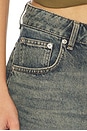 view 6 of 6 Susara High Waisted Shorts in Blue & Green Wash