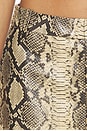 view 6 of 6 Allis Mid Waist Snake Shorts in Pale Khaki Snake