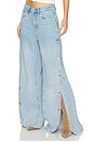 view 2 of 7 X Barbie Stacie High Waisted Wide Jeans in Vintage Blue Denim
